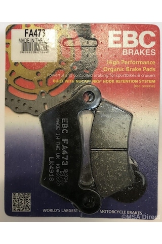 Ebc Fa473 2010-2012 Can-am Spyder RT Uyumlu Arka Fren Balatası Organik Balata