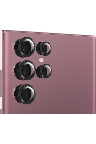 Samsung Uyumlu Galaxy S22 Ultra Zore Kamera Lens Koruyucu Yeşil