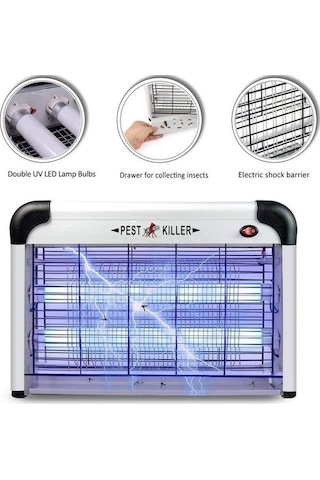 Uv Elektirikli Sinek Öldürücü Cız Sivrisinek Savar Tuzak Pw Rf