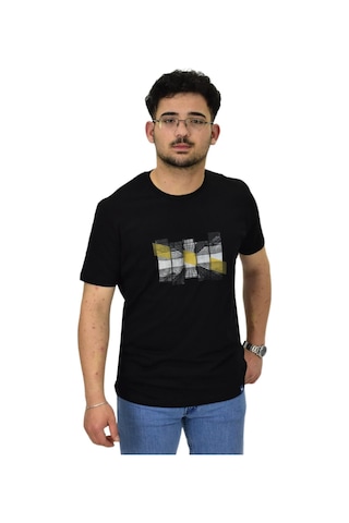 Raymons Erkek Sıfıryaka Baskılı Tişört Bgl-st04526 Siyah