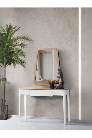 Soft Ceviz Modern Dresuar Beyaz