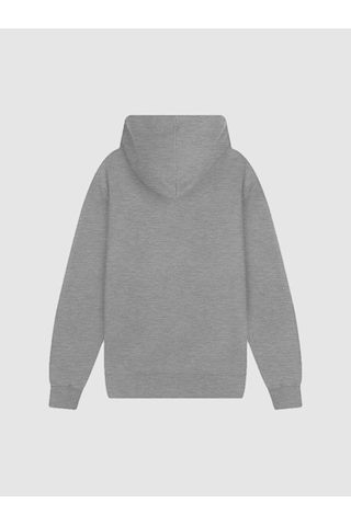 Ltb Sıgn Baskılı Kapüşonlu Erkek Sweatshirt Gri 011258653761722 - 203 Gri