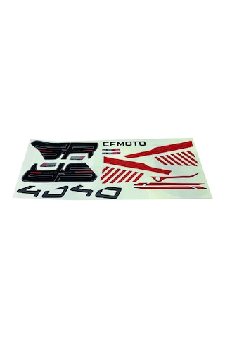 Cf Moto 450sr Kırmzı Tasarım Takım Sticker