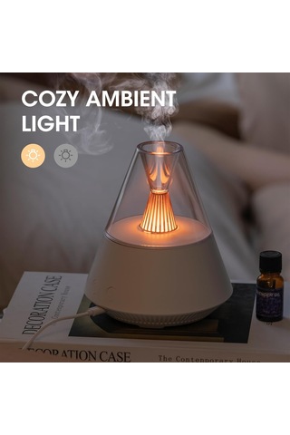 Yatak Odası, Ev, Ofis, Masa, Serin Sis Kokusu Aroma Difüzör İçin Ortam Gece Işığı, Usb Güçlendirilmiş, Sessiz Çalışma Otomatik Olarak, Tek Kişilik Oda İçin Püskürtme