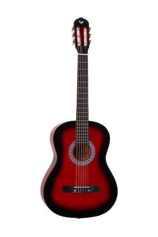 Angel Acg100-Rds 4/4 Kırmızı Klasik Gitar