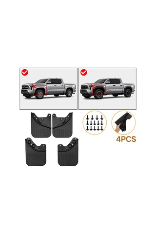 Crackedice Toyota Tacoma 2024 Çamurluk Çamurluk Kapağı Sıçrama İçin Araba Çamurlukları