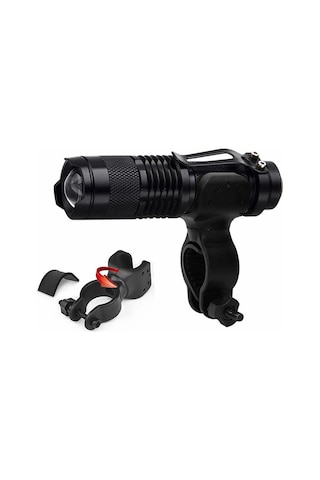 Exeo Led Bisiklet Ön Işığı 3 Modlu Far Işık Su Geçirmez Mini Siyah