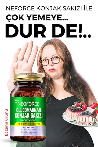 Neoforce Glucomannan Konjak Sakızı 60 Kapsül - Kilo Kontrol Desteği