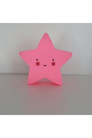 Yıldız Figürlü Gece Lambası Pembe Çok Renkli