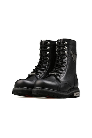 Harley Davidson Harley-davidson 025g100328 Colmar Kadın Bot - Siyah Baskılı Deri-siyah Baskılı Deri Siyah