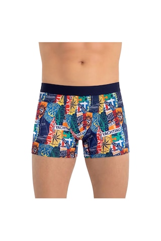 Just Inner Erkek Pamuklu Boxer Dijital Baskı Ekstra Konforlu Kalıp 138000 Beyaz