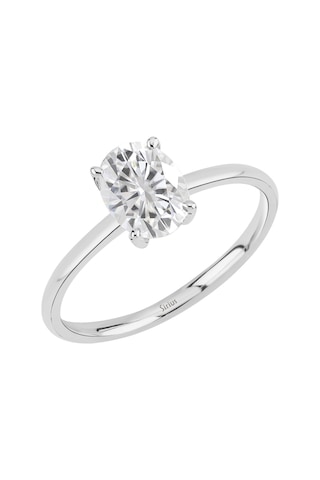 Sirius Oval Beyaz Topaz Taşlı Esila Yüzük 0802r0051