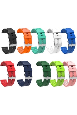 Samsung Galaxy Uyumlu Watch 42Mm Krd-23 20Mm Silikon Kordon-Kırmızı