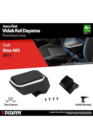 S-dizayn Seat Ibiza Abs Vidalı Kol Dayama Kolçak Gri 2017 Üzeri A+kalite