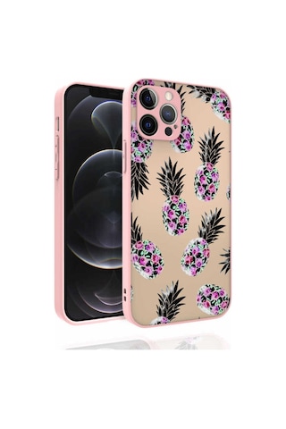 Apple Uyumlu iPhone 12 Pro Desenli Kamera Korumalı Parlak Svl Nora Kılıf-no1