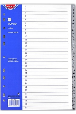 Noki 59231 Seperatör Ayraç 1-31 Rakamlı