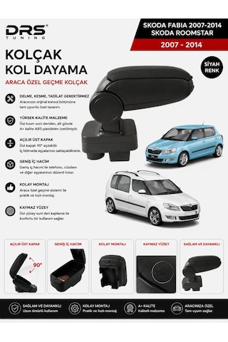 Skoda Fabia / Roomstar 2007 - 2014 Kolçak Kol Dayama Siyah