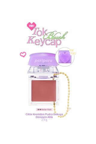 Ciltte Kremden Pudra Dokuya Dönüşen Allık Perıpera Tok Blush Keycap 25 Nectar Flush