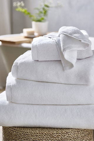 Spa Türk Pamuklu Yüz Havlusu %100 Türk Pamuğu Tekli Beyaz