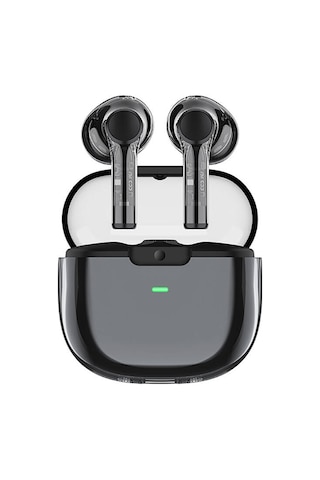 Recci REP-W50 Amber Serisi Şeffaf Tasarım Hi-Fi Ses Bluetooth 5.3 Kulak İçi Kulaklık