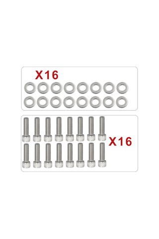 Bbc Emme Manifoldu Cıvataları Paslanmaz Çelik Takımı Chevy Gm 396 402 Gümüş