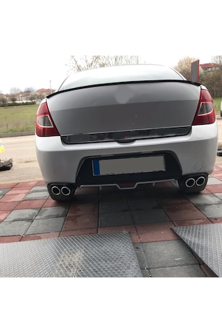 Renault Symbol 08-12 Uyumlu Body Kit Difüzör 4 Çıkış Gri Yuvarlak