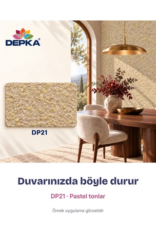 Depka Pamuk Sıva Dp21 2 Kg 7-8 M² İpek Sıva Alternatifi Isı Ve Ses Yalıtımlı Dekoratif Sıva