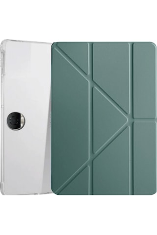 Honor Pad 9 12.1 İnç 2024 Uyumlu Manyetik Akıllı Kalem Bölmeli Tablet Kılıfı Kapaklı Kılıf
