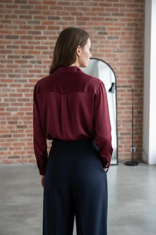 Feg Store Bordo Basic Saten Gömlek