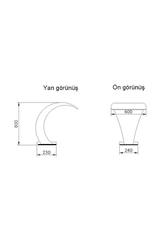 Havuz Kenarı Cobra Su Perdesi 800 x 600 MM Aısı 304 Kalite Paslanmaz