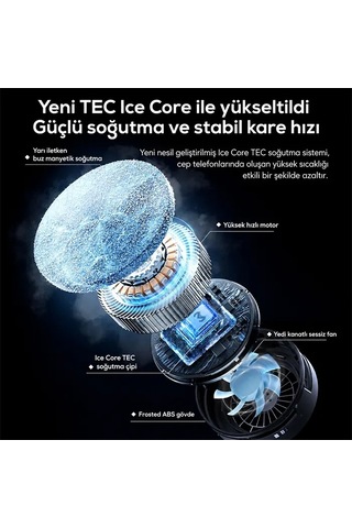 Memo Cx20 İos Android Soğutucu 20w Manyetik Rgb Telefon Soğutucu Anında Hızlı Soğutmasessiz Fan Soğ
