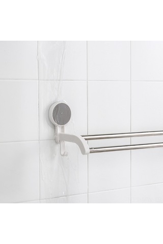 Novahub Pratik 2 Çubuklu Banyo Havlu Askısı - 3kg Taşıma Kapasitesi, Güçlü Diğer