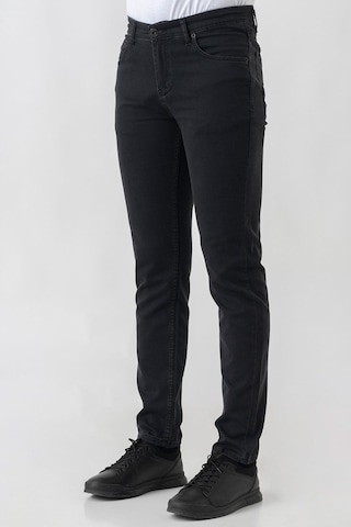 White Stone Bern J2425 Normal Fit Pamuklu Likralı 5 Cep Jean Pantolon Siyah-siyah Siyah