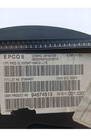 B37947k9472j72 Epcos 200 Adet