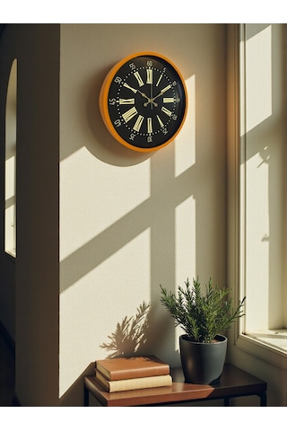 Mcg 36 Cm Turuncu Dekoratif Duvar Saati Çok Renkli 99316035