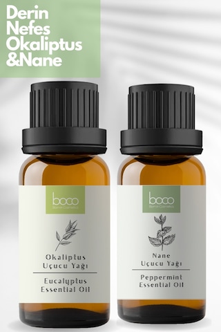 Boco Born In Cosmetics Nane + Okaliptus %100 Saf Uçucu Yağı 2 x 10 ML