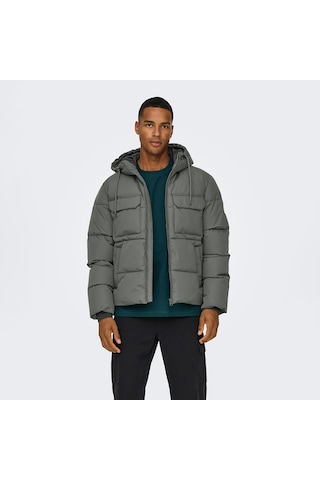 Only & Sons Elijah Erkek Yeşil Mont 22029661-casg Yeşil