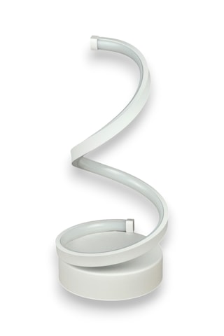 Lara Beyaz Renk Gün Işığı Led Işıklı Modern Tasarım Masa Lambası Beyaz