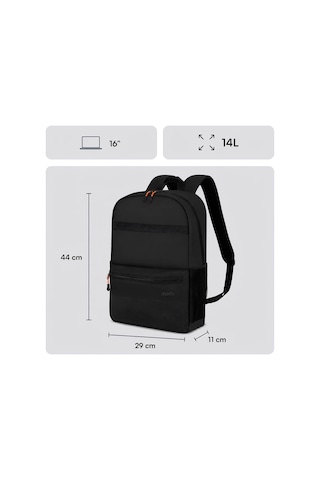 Mack Mcc-1622 16 Pax Line Notebook Sırt Çantası Siyah