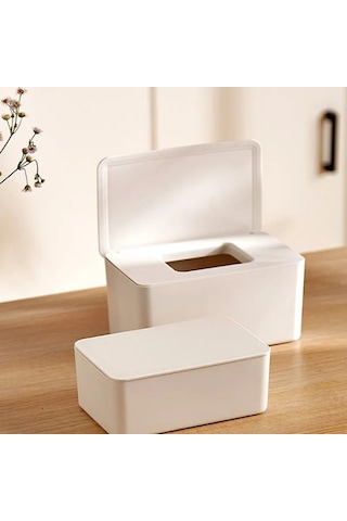 A9-ev Plastik Toz Geçirmez Islak Mendil Saklama Kutusu Kapaklı Ev Masaüstü Doku Saklama Kutusu Taşınabilir Islak Mendil Dispenseri 15 Renk