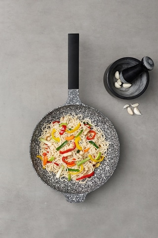 Emsan Perge Döküm Wok Tava 30 CM