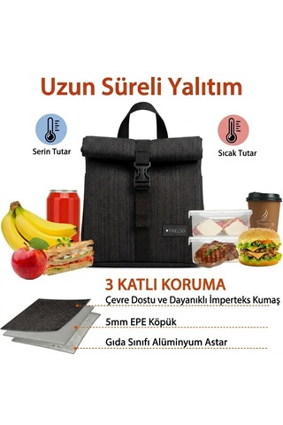 Frelso Termal Beslenme Çantası Siyah