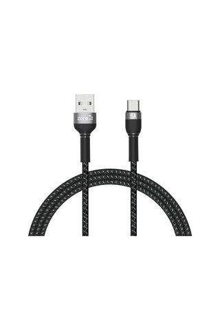 Zore Shira Serisi Type-C Usb Kablo 1 Metre-Siyah