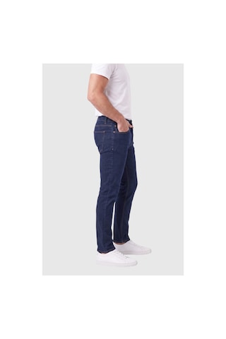 Deepsea Erkek Slim Fit Dar Kesim Likralı Lacivert Kot Pantolon Dar Paça Pamuklu Esnek Jean 2608304