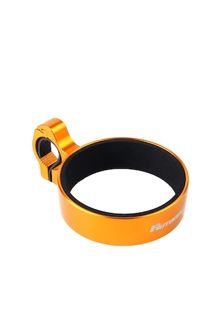 Teltree Bisiklet İçecek Tutucu Alüminyum Malzeme Kahve Çay Su Bardağı Tutucu Kolay Kurulum Sarı, Tek Boyut Sarı