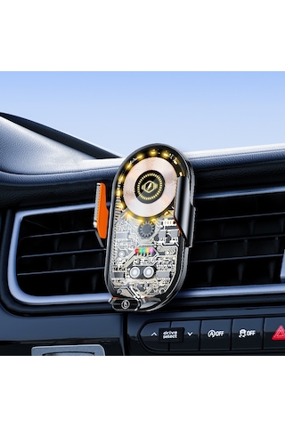 Apera Mt05 İndiksiyonlu Kablosuz Hızlı Şarj Hava Menfezi Araç İçi