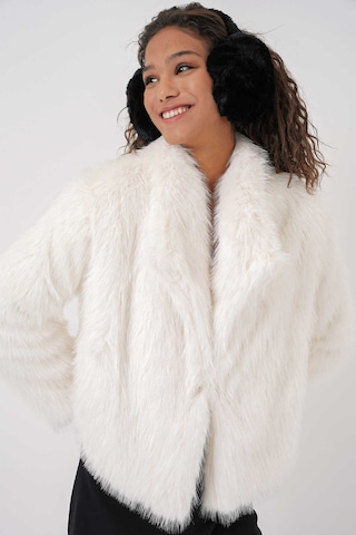Bigdart Gabria Peluş Mont Beyaz