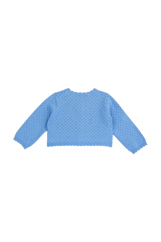 Chicco Kız Bebek Örgü Hırka 09101853000000 000025 Mavi