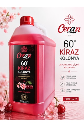 Kiraz Kolonyası 5 Litre Pembe Kiraz Kolonyası 5 Litre Pembe