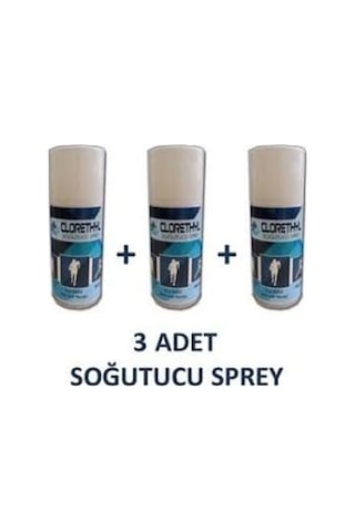 Clorethyl Soğutucu Sprey 3 x 150 ML